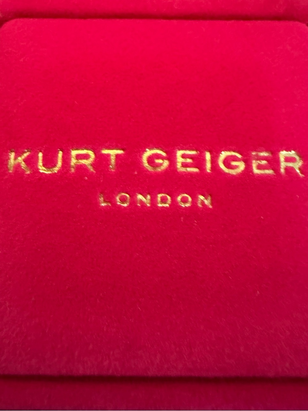 Kurt Geiger Gold-Tone Ring with Mint Enamel & Turquoise Stone - Picture 4 of 7